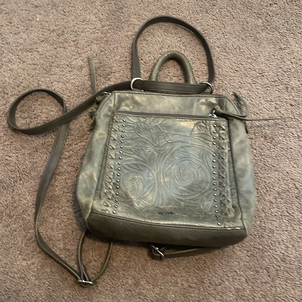 The Sak backpack purse, super big gray, very pretty